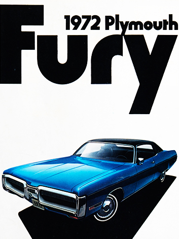1972 플리머스 퓨리 카달로그